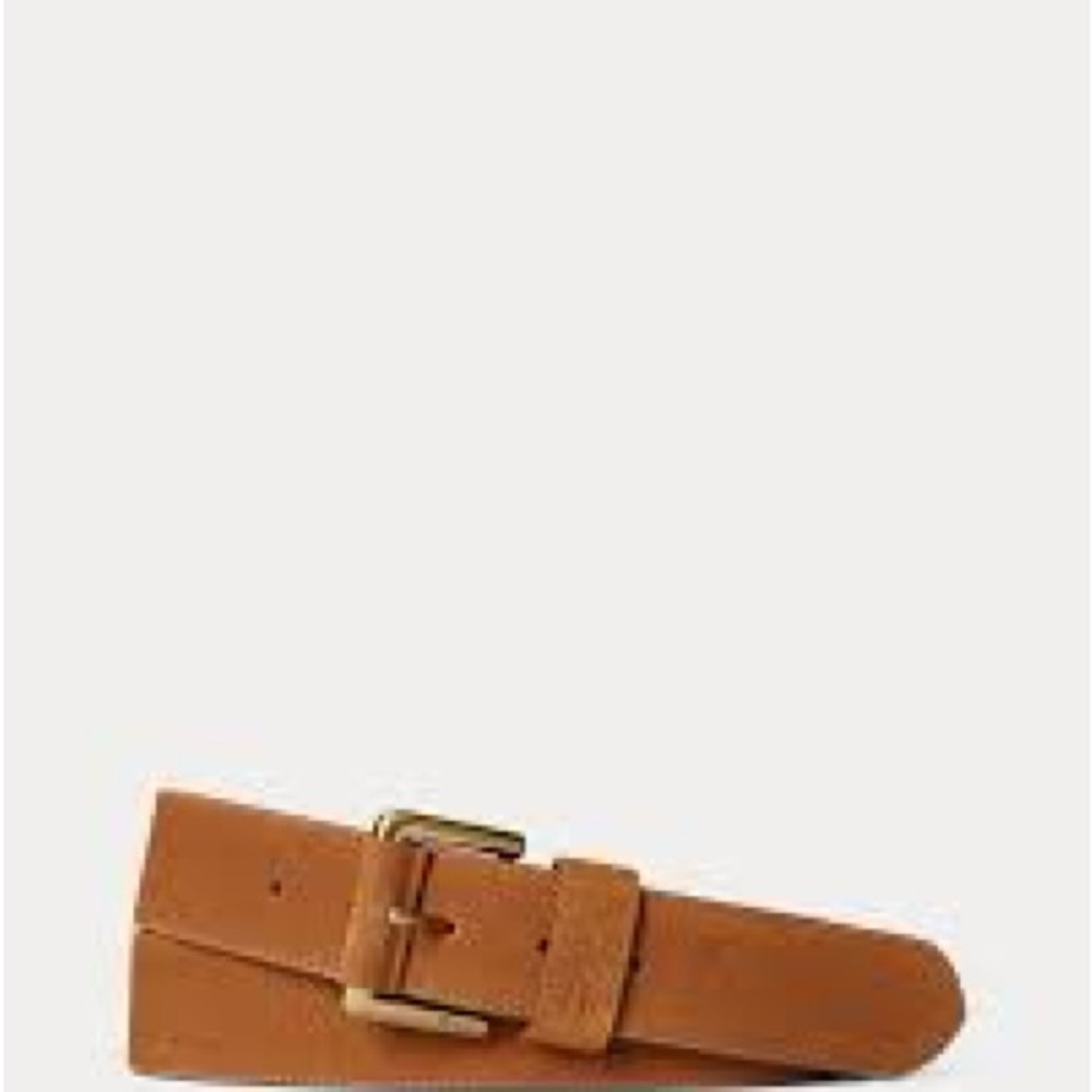 LIKE NEW! Brown Leather Suede Belt